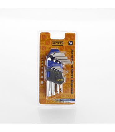 SET DE 9 CLÉS ALLEN AVEC SUPPORT PLASTIQUE 1,5-10 MM