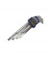 Set 9 Clés Allen Boule Longue S/Plast 1,5-10 Alyco 193130
