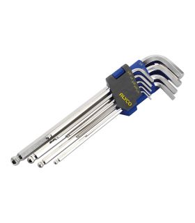 SET DE CLÉS ALLEN LONGUES À BOULE S/PLAST POUCES