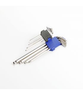 SET DE CLÉS ALLEN LONGUES À BOULE S/PLAST POUCES