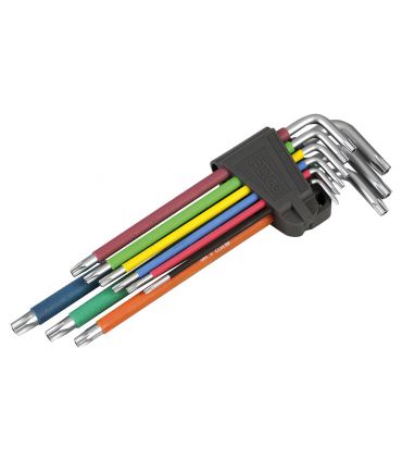 SET DE 9 CLÉS TORX INVIOLABLES MULTICOLORES