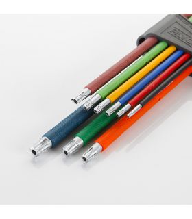 SET DE 9 CLÉS TORX INVIOLABLES MULTICOLORES