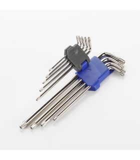 SET DE 9 CLÉS ANGULAIRES TORX EXTRA-LONGUES INVIOLABLES