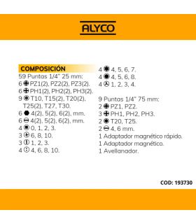 SET POINTES ET ADAPTATEURS 71 PCS