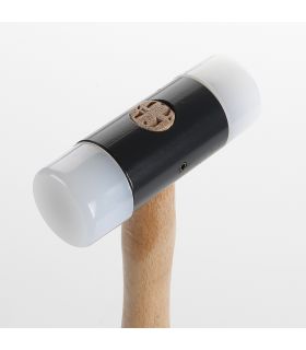 MARTEAU À EMBOUTS NYLON 44 MM MANCHE BOIS