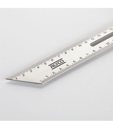 FAUSSE ÉQUERRE EN INOX 300 MM MANCHE ALUMINIUM ALYCO