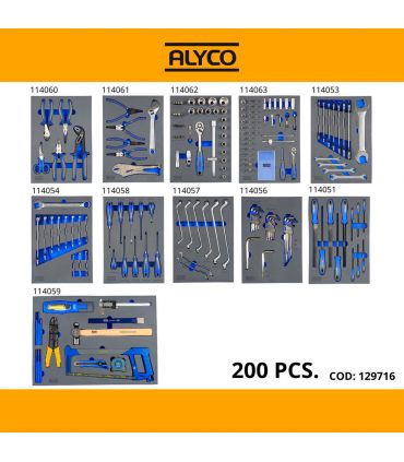 CHARIOT MÉTALLIQUE 8 TIROIRS AVEC OUTILS ALYCO