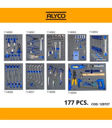 CHARIOT MÉTALLIQUE 7 TIROIRS AVEC OUTILS ALYCO