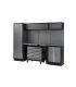 ENSEMBLE MODULAIRE 3 MOD. BASE ACIER INOX