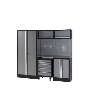 ENSEMBLE MODULAIRE 3 MOD. BASE ACIER INOX