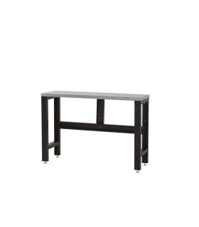 TABLE DE TRAVAIL AVEC BASE EN ACIER INOX