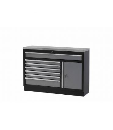 BANC DE GARAGE FIXE AVEC BASE EN ACIER INOX