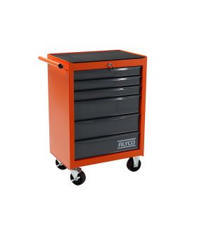 GRAND CHARIOT ALYCO ORANGE 6 TIROIRS 680x460x1020 MM