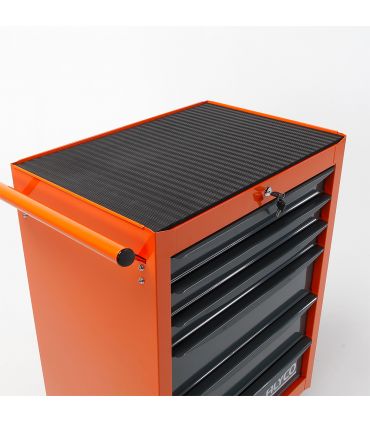 GRAND CHARIOT ALYCO ORANGE 6 TIROIRS 680x460x1020 MM