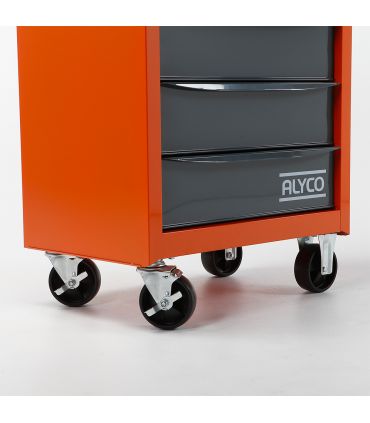 GRAND CHARIOT ALYCO ORANGE 6 TIROIRS 680x460x1020 MM