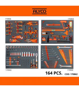 GRAND CHARIOT ALYCO ORANGE 6 TIROIRS AVEC 162 OUTILS