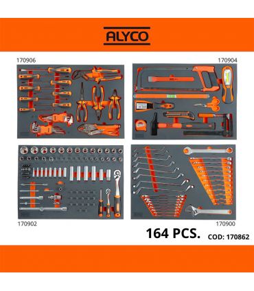GRAND CHARIOT ALYCO ORANGE 6 TIROIRS AVEC 162 OUTILS