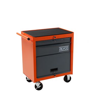 CHARIOT ALYCO ORANGE PORTE 2 TIR. 678x459x702 MM