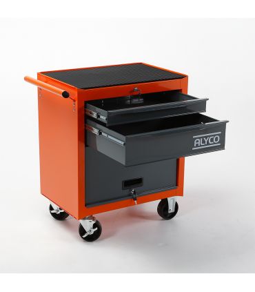 CHARIOT ALYCO ORANGE PORTE 2 TIR. 678x459x702 MM