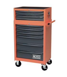 ENSEMBLE CHARIOT 170860 + COFFRE 170875 ALYCO ORANGE