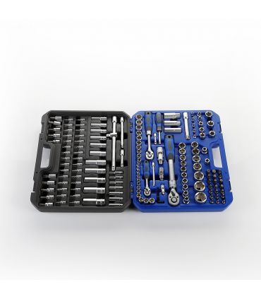 SET DE DOUILLES 1/4" 1/2" 3/8" 155 PIÈCES