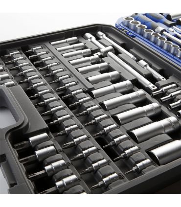 SET DE DOUILLES 1/4" 1/2" 3/8" 155 PIÈCES