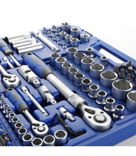 SET DE DOUILLES 1/4" 1/2" 3/8" 155 PIÈCES