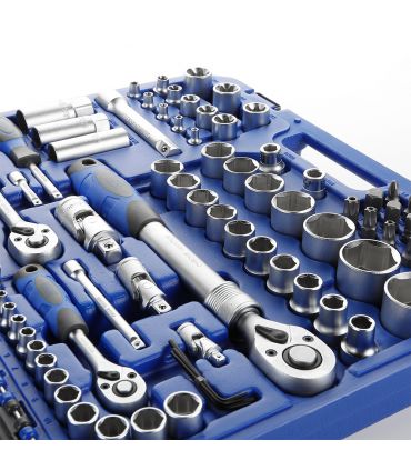 SET DE DOUILLES 1/4" 1/2" 3/8" 155 PIÈCES