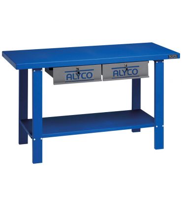 TABLE DE TRAVAIL 2 TIROIRS C/PANNEAU 1 500 MM.