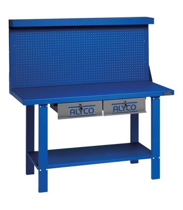 TABLE DE TRAVAIL 2 TIROIRS C/PANNEAU 1 500 MM.