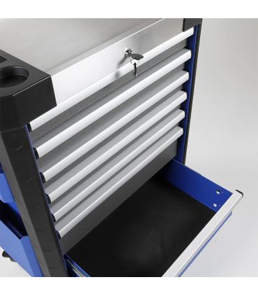 CHARIOT MÉTALLIQUE RENFORCÉ 7 TIROIRS ALYCO