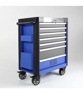 CHARIOT MÉTALLIQUE RENFORCÉ 7 TIROIRS AVEC OUTILS ALYCO