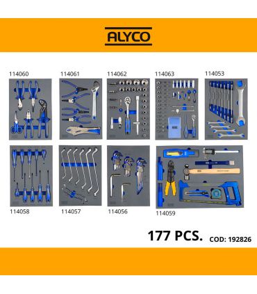 CHARIOT MÉTALLIQUE RENFORCÉ 7 TIROIRS AVEC OUTILS ALYCO