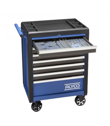 CHARIOT MÉTALLIQUE 7 TIROIRS AVEC OUTILS ALYCO