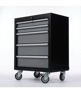 BASE MÉTALLIQUE DE 5 TIROIRS AV/ROUES ENSEMBLE