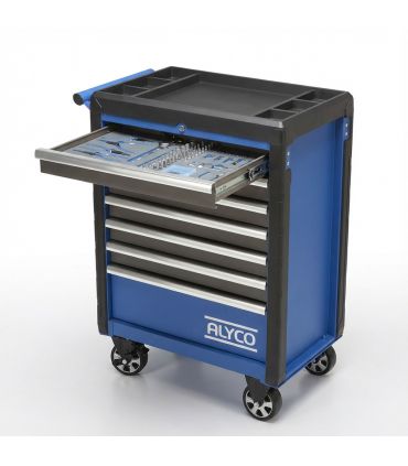 CHARIOT MÉTALLIQUE 7 TIROIRS AVEC OUTILS ALYCO