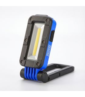 LAMPE DE POCHE RECHARGEABLE BIFOCALE PLIABLE 3W COB IP54 ALYCO