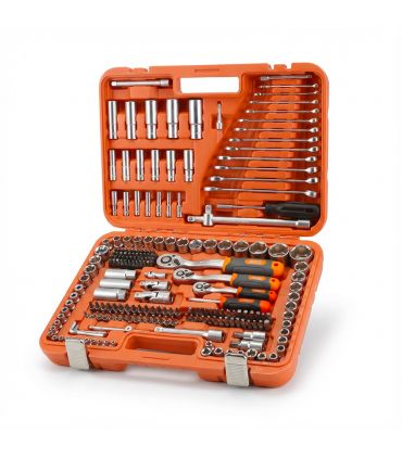 SET DE CLÉS ET ACCESSOIRES 219 PCS DE 1/2\" - 1/4\" - 3/8\" ALYCO ORANGE