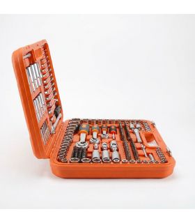 SET DE CLÉS ET ACCESSOIRES 219 PCS DE 1/2\" - 1/4\" - 3/8\" ALYCO ORANGE