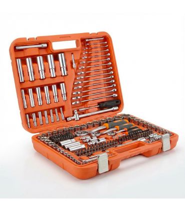 SET DE CLÉS ET ACCESSOIRES 219 PCS DE 1/2\" - 1/4\" - 3/8\" ALYCO ORANGE