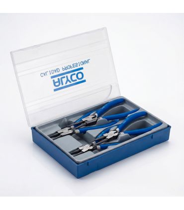 SET DE 4 PINCES SEEGER 140 MM AV/PLASTIQUE