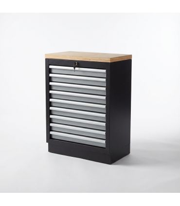 ARMOIRE DE BASE 9 TIROIRS BASE BOIS