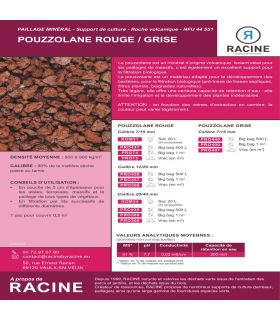 Paillage minéral en pouzzolane rouge 12/20 Big bag 1 m3 pour 20m2