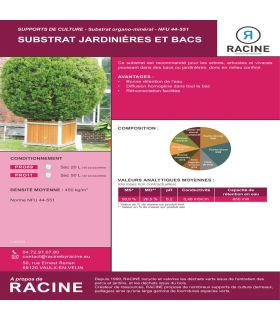 Substrat jardinières et bacs, 10 sacs de 50 litres - PRO11-10x50
