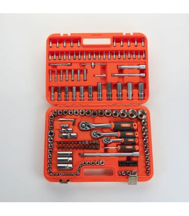 Set De Clés À Douille 1/2 "+ 3/8" + 1/4 " 171 Pièces Alyco Orange Alyco 170745
