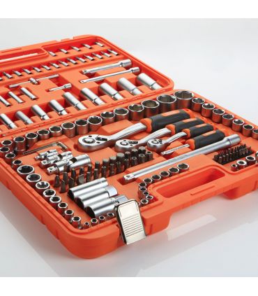 Set De Clés À Douille 1/2 "+ 3/8" + 1/4 " 171 Pièces Alyco Orange Alyco 170745