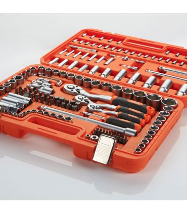 Set De Clés À Douille 1/2 "+ 3/8" + 1/4 " 171 Pièces Alyco Orange Alyco 170745