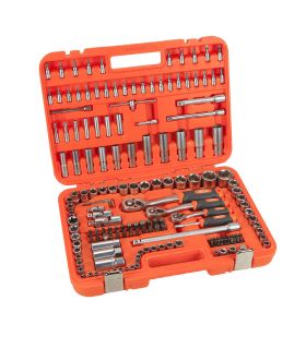 Set De Clés À Douille 1/2 "+ 3/8" + 1/4 " 171 Pièces Alyco Orange Alyco 170745