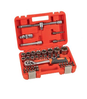 Set De Douilles Et Accessoires 48 Pcs 1/2" Alyco Orange Alyco 192388