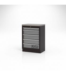 Armoire 5 Tiroirs Base Acier Inox Alyco 129864